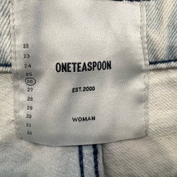 One Teaspoon Streetwalkers Jeans Womens 26/4 US Florence light blue wash NWT - Picture 9 of 9